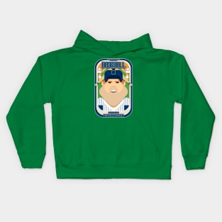 Baseball Blue Pinstripes - Deuce Crackerjack - Josh version Kids Hoodie